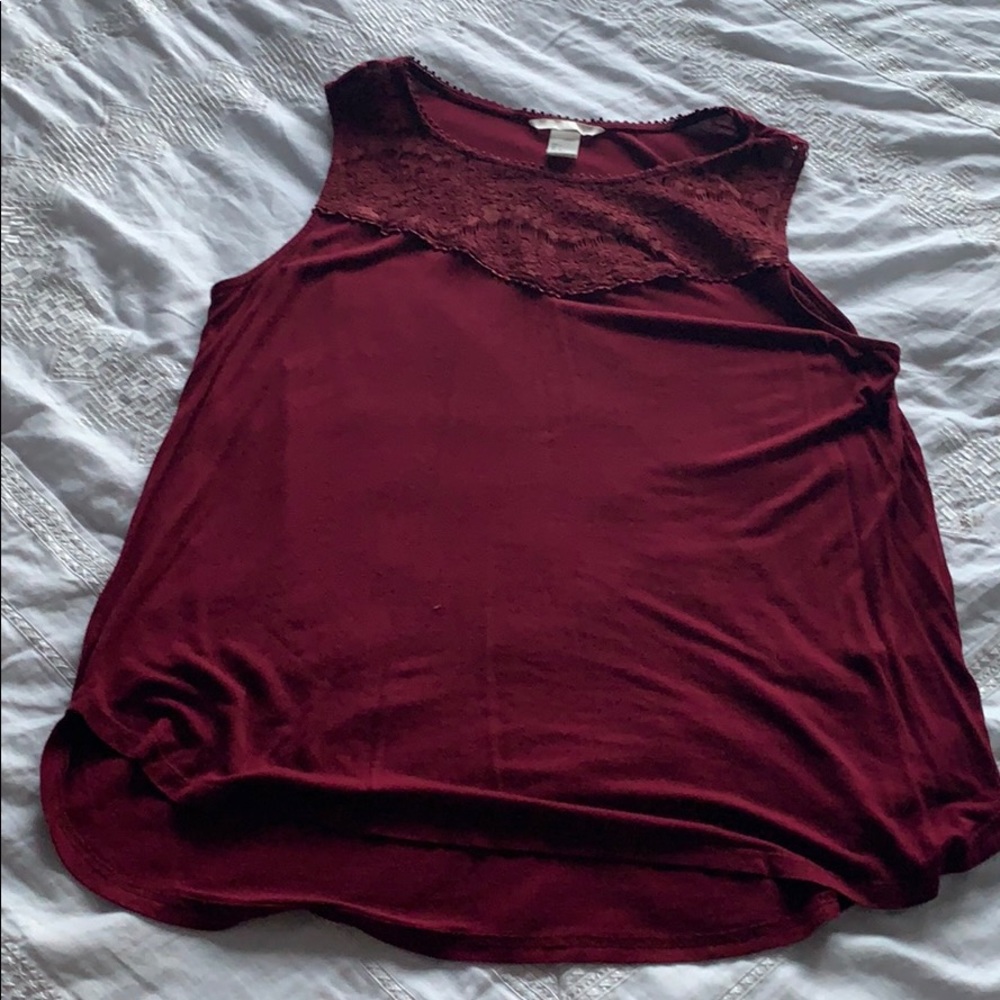 H&M women’s top-Burgundy